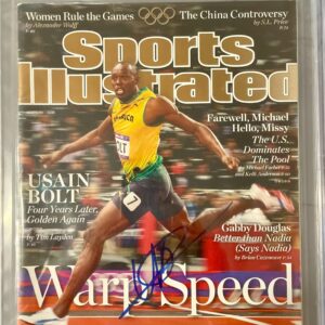 Signed Usain Bolt Sports Illustrated - BAS Slabbed