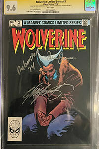 9.6 CGC Graded Wolverine Limited Series #3 Signed by Chris Calremont + 2