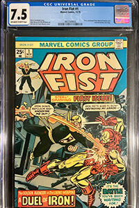 7.5 CGC Graded Iron Fist #1