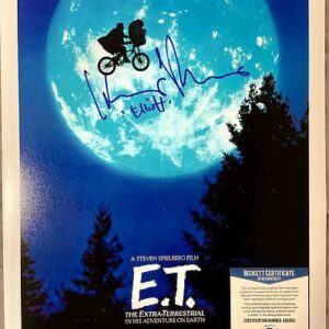 Henry Thomas Signed 11x17 E.T. Poster (BAS COA)