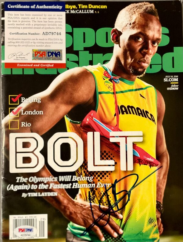 Usain Bolt Signed Sports Illustrated Magazine