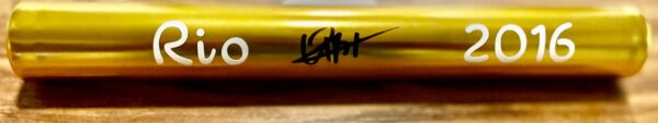 Usain Bolt Signed Gold Baton Rio 2016 Beckett COA