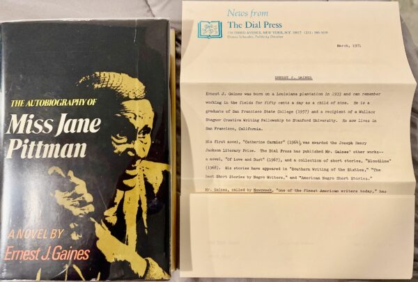 The Autobiography of Ms. Jane Pittman, 1st Edition - Signed by Ernest Gaines